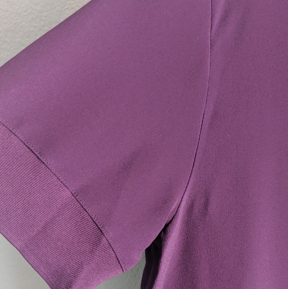 Vince Silk Rib Trim Blouse size L - Picture 5 of 8